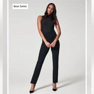 SPANX Classic Black Straight Leg Trousers